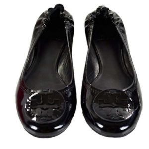 Tory Burch Reva Black Patent Leather
